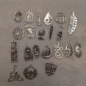 Set of 21 Charms for Necklaces or Bracelets New